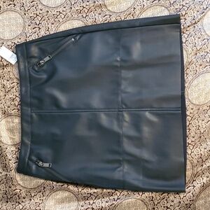 Vegan 'Leather' Mini Skirt